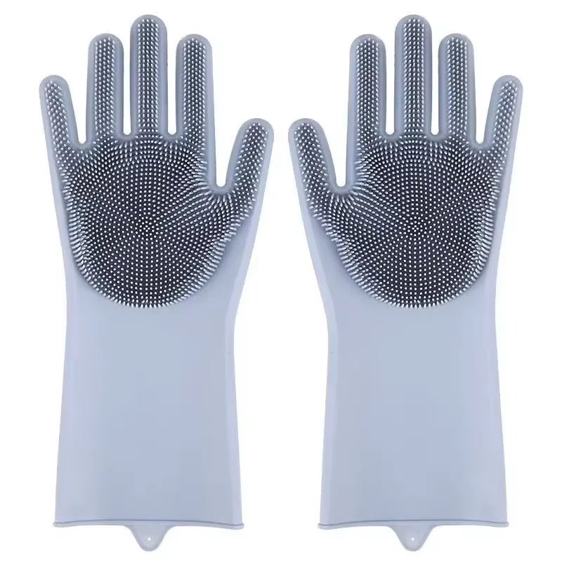 Magic Pet Grooming Gloves - Dual-Function Bathing & Cleaning Tool for Dogs and Cats - Hair Removal & Dishwashing Sponge