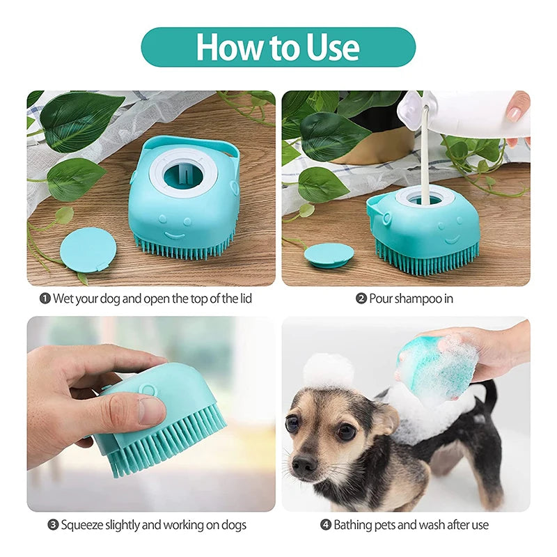 Pet Bath Massage Gloves