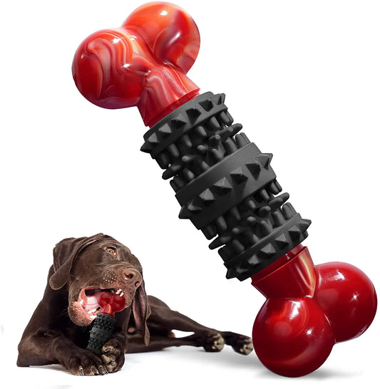Indestructible Dog Bone Toy for Aggressive Chewers - Interactive Chew Toy for Medium to Large Dogs by Dinosam