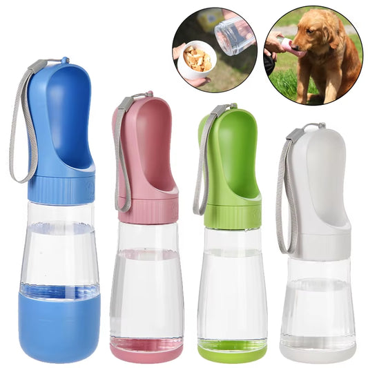 2-in-1 Portable Dog Water Bottle & Food Container - Perfect Travel Companion for Dogs and Cats