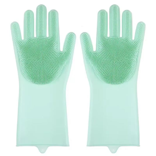 Magic Pet Grooming Gloves - Dual-Function Bathing & Cleaning Tool for Dogs and Cats - Hair Removal & Dishwashing Sponge