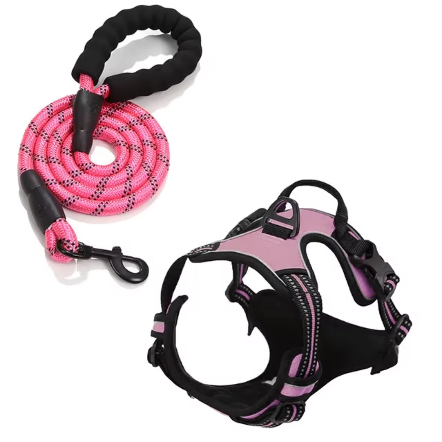 Premium Retractable Dog Collar and Leash Set - Stylish Wire Training Harness for Your Beloved Pet