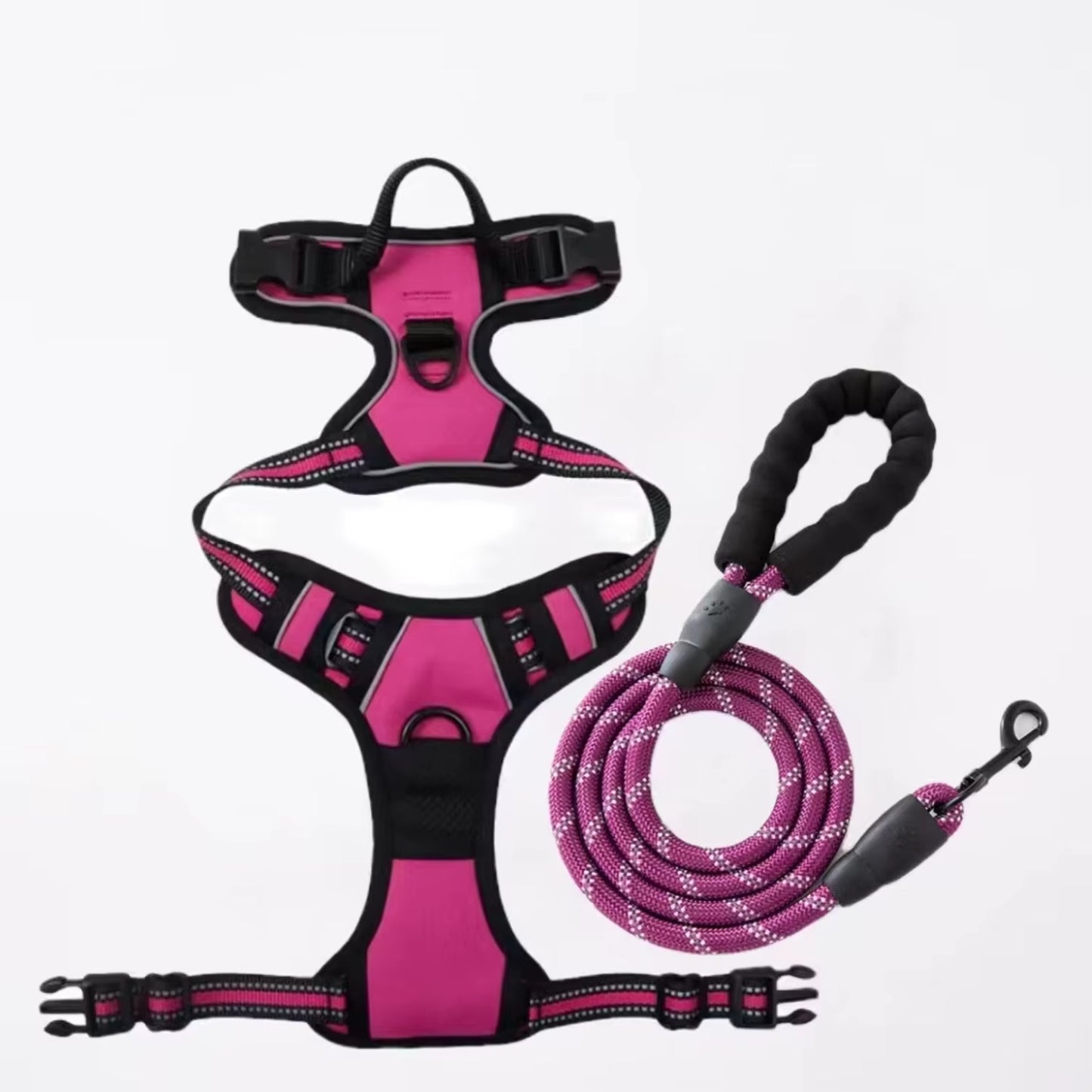 Premium Retractable Dog Collar and Leash Set - Stylish Wire Training Harness for Your Beloved Pet