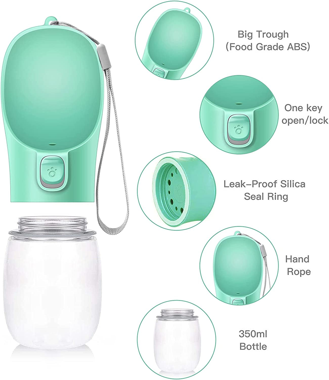 Portable Dog Water Bottle - Hydration On-the-Go for Your Furry Friend