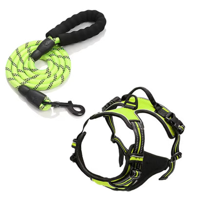 Premium Retractable Dog Collar and Leash Set - Stylish Wire Training Harness for Your Beloved Pet