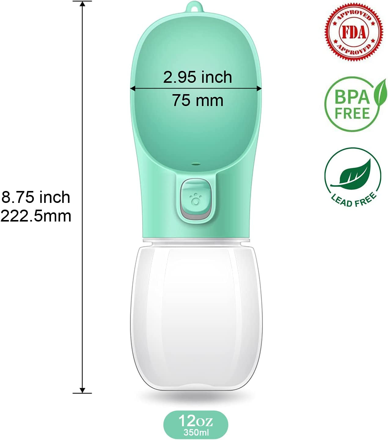 Portable Dog Water Bottle - Hydration On-the-Go for Your Furry Friend