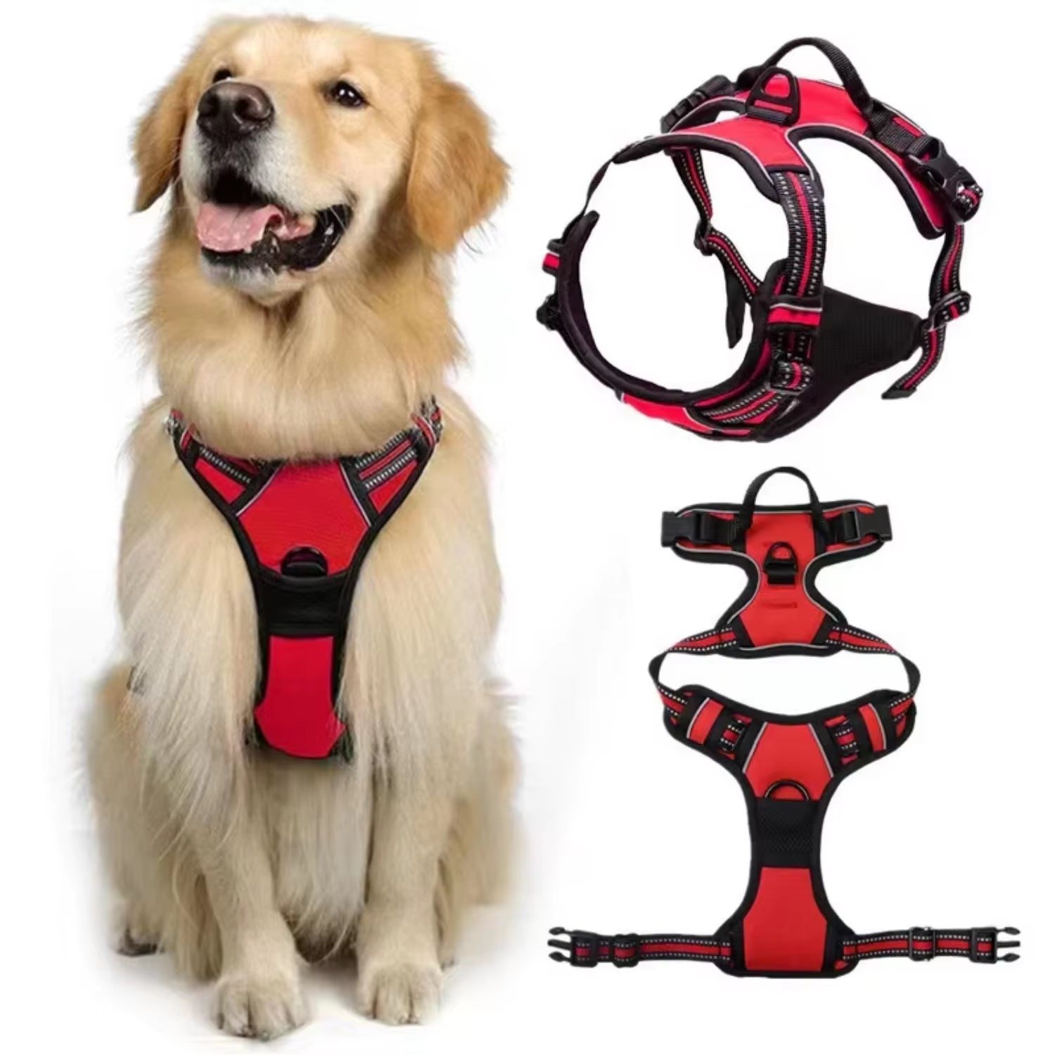 Premium Retractable Dog Collar and Leash Set - Stylish Wire Training Harness for Your Beloved Pet