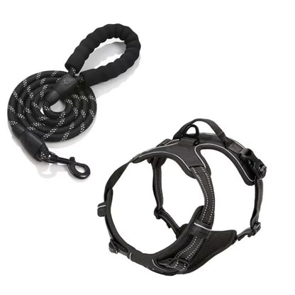 Premium Retractable Dog Collar and Leash Set - Stylish Wire Training Harness for Your Beloved Pet
